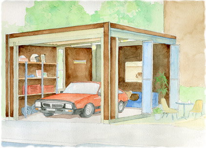 駐車場・ガレージ・カーポートのイメージ - 岡崎市でカーポートの施工は「庭屋ナラティブ」